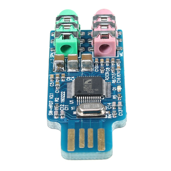 5Pcs Free Drive USB Sound Card Notebook Computer External Sound Card Module USB