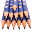 Lyra 1760102 12 Pcs/Set Wooden Sketch Pencils Groove Slim Hole Correction Writing Posture Grip Position Painting Drawing Pencil HB 2B 2H