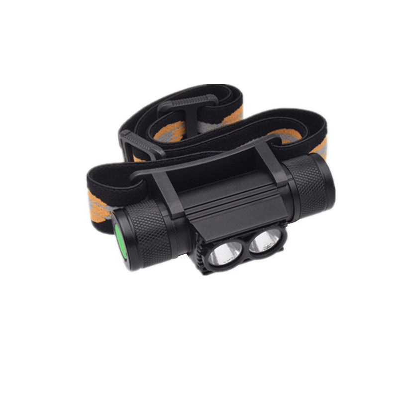 XANES D25 1650LM 2 x XPL LED 6 Modes Stepless Dimming USB Interface IPX6 Waterproof Headlamp