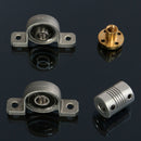 T8 600mm Stainless Steel Lead Screw Set with Mounted Ball Bearing and Shaft Coupling