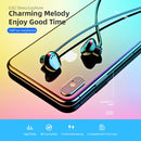 ROCK SPACE ES02 HiFi Stereo Music Earphone 3.5mm Wired Control Aluminum Alloy Headset for PC Cell Phones