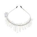 LED Crown Crystal Headband Headdress Garland Bridal Jewelry 3 Mode Flash Light Christmas Halloween Party Gift
