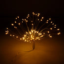 DC5V USB DIY Firework Starburst 120 LED Sliver Fairy String Light Remote Control Christmas Decor