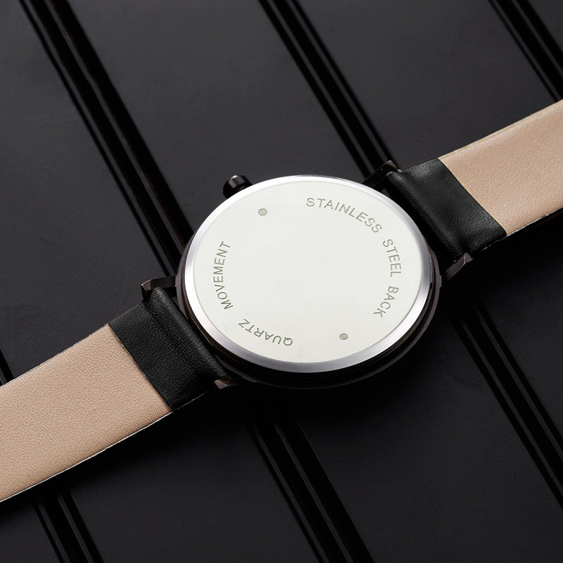 SHENGKE SK K0090 Creative Dial Fashion Women Casual Funny Leather Band Quartz Watch