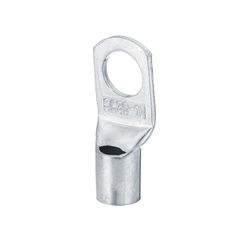 12 Pcs Copper Cable Lugs Wire Connector Terminal 2 AWG 35mm Hole 10mm Tinned Copper Terminals Conne