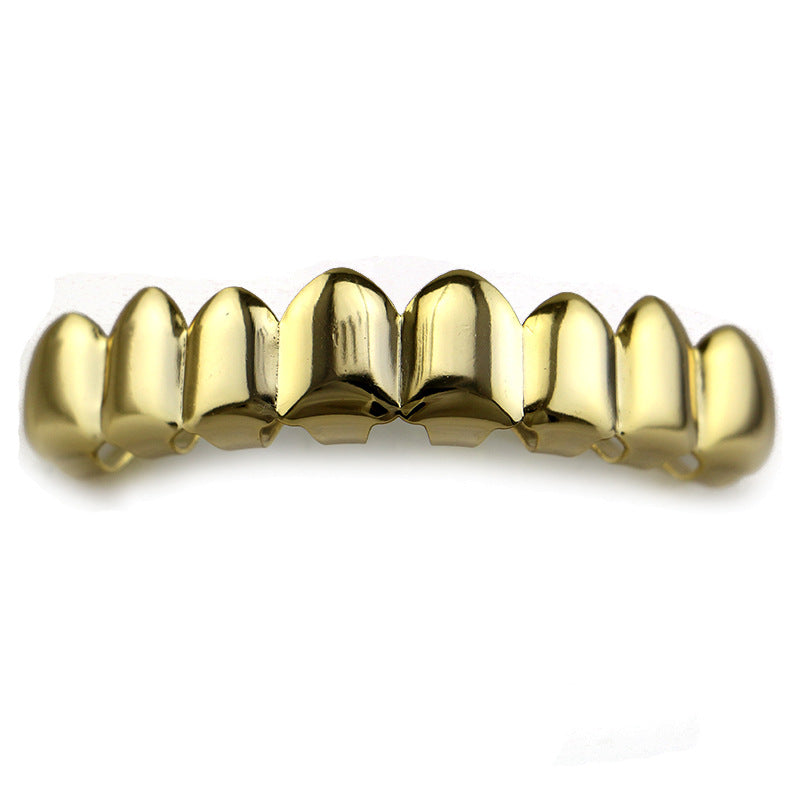 4 Colors Metal Glossy Braces Plating  Black Braces Hip Hop Rose Gold Grillz Teeth Jewelry