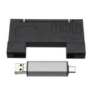 Kawau Large Capacity Card Box + Type-c USB 3.0 Micro USB Card Reader + Eject Pin Key for Mobile Phone Tablet