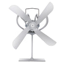 4 Small Blades Heat Powered Wood Stove Fan for Log Wood Burner Fireplace Eco Fan
