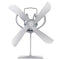 4 Small Blades Heat Powered Wood Stove Fan for Log Wood Burner Fireplace Eco Fan