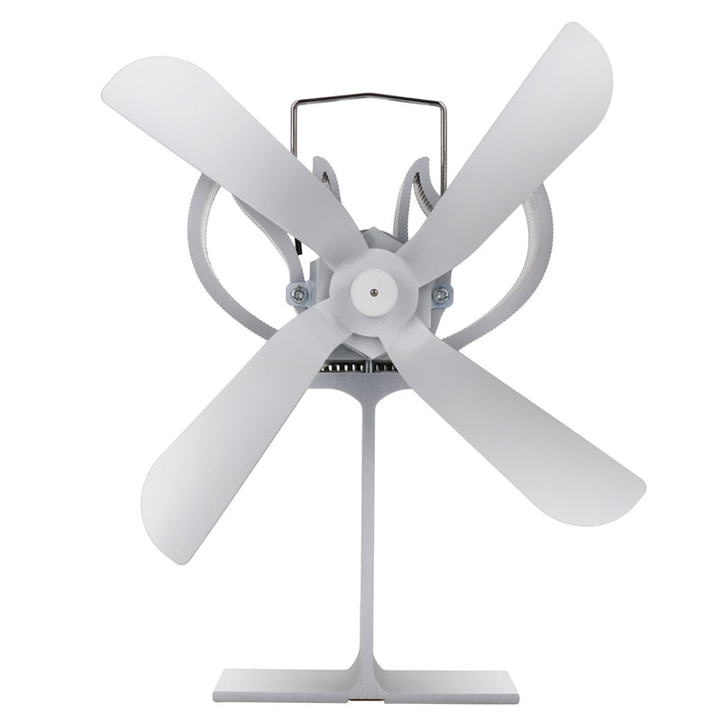 4 Small Blades Heat Powered Wood Stove Fan for Log Wood Burner Fireplace Eco Fan