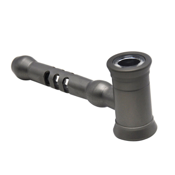 New Hammer Shape Metal Smoking Pipes with Cleaning Rod