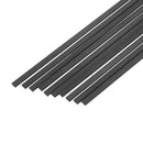10Pcs/Set 400mm Square Carbon Fiber Rods Strips Carbon Fiber Square Bars Matt Surface for RC Airplane DIY Tool