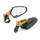 7/8 inch 22mm Motorcycle Rear View Mirrors Handlebar End Universal