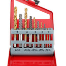 Drillpro 10pcs/set Cobalt Twist Drill Bit and Broken Bolt Damaged Screw Extractor