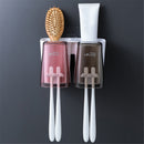 Toothbrush Holder Bathroom Accessories Set Wall Colorful Cup Toothbrush Holder automatic Toothpaste Squeezer