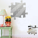 4Pcs 3D Puzzle Mirrors Wall Sticker Modern Art DIY Home Room Decorations