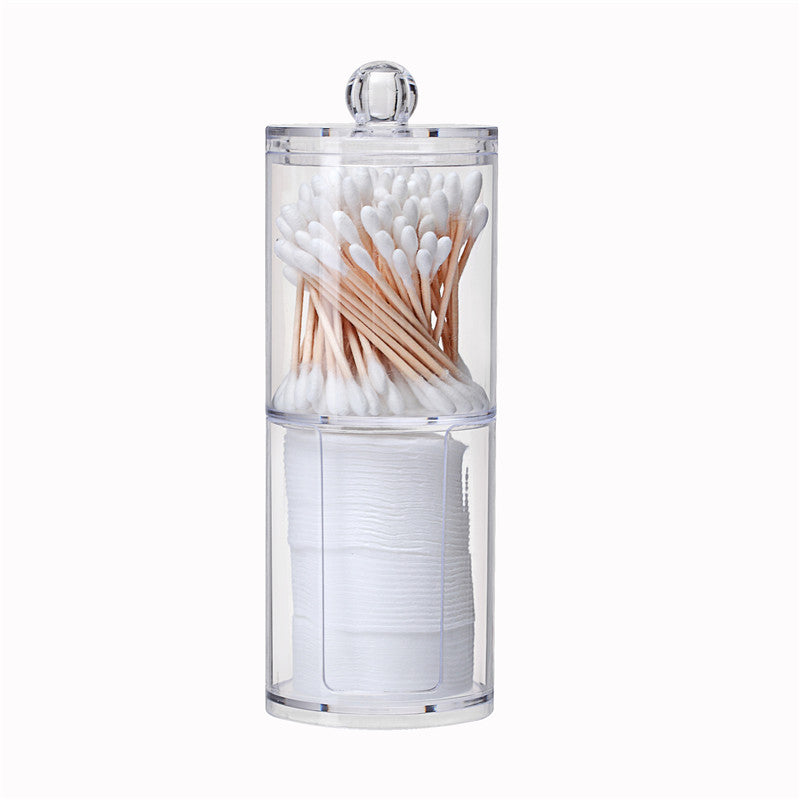 Acrylic Cotton Swab Storage Box Makeup Organizer Cosmetic Makeup Clean Cotton Organizer Jewelry Storage Box Holder and Candy Jars