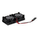 Dual Fan Radiator Development Board 51*25*13mm Cpu Air Cooling  Heat Sink Module for Raspberry Pi 3b+