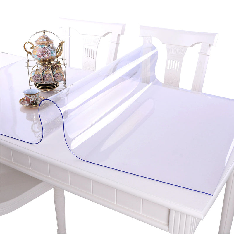 60*120cm Transparent Square Table Mat Waterproof Anti-scald Non-toxic Dining Desk Pad Tablecloth