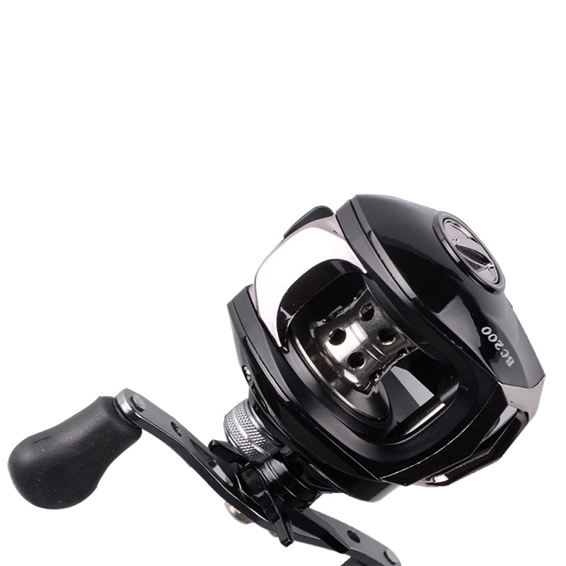 Bobing BC200 17+1BB 7.1:1 Aluminium Alloy Fishing Wheel Left/Right Hand Black Baitcasting Reel