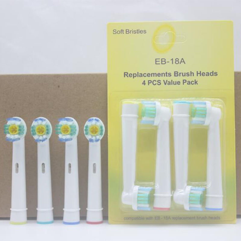 EB-18A 4PCS Universial Replacement Tooth Brush Heads For Oral Care Electric Toothbrush Heads