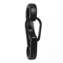 5Pcs Black EDC Tool Alloy Carabiner Camp Snap Clip Hook Keychain Keyring Hiking Climbing Tool