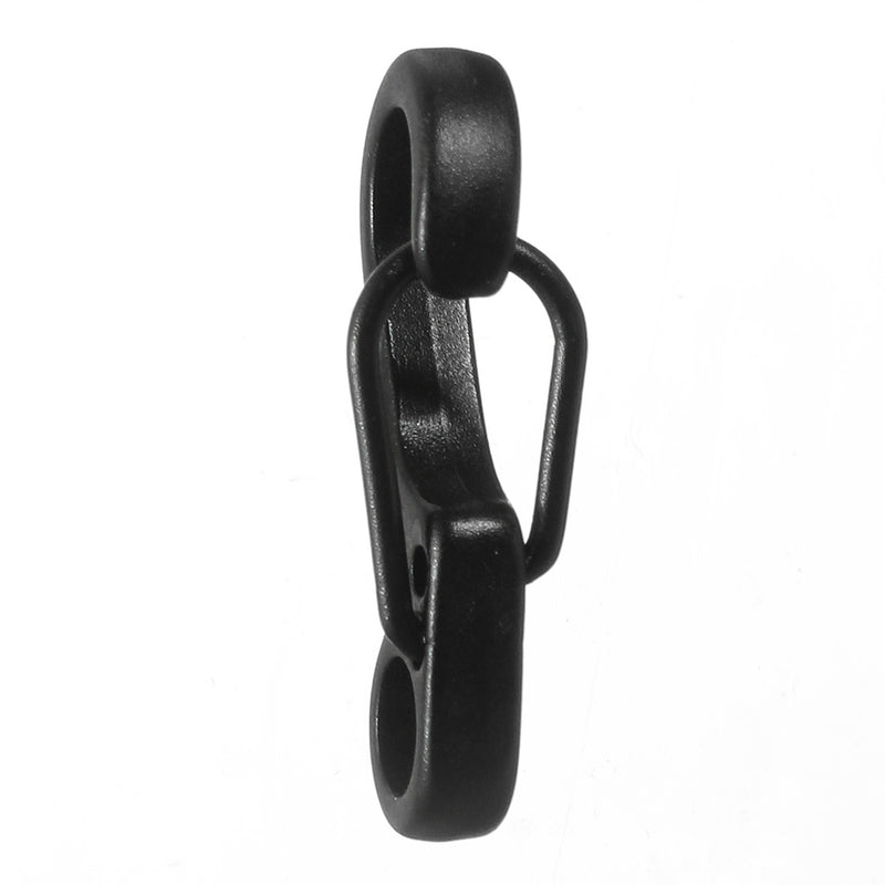 5Pcs Black EDC Tool Alloy Carabiner Camp Snap Clip Hook Keychain Keyring Hiking Climbing Tool