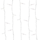 3.5M 100LED Snowflake Ice Curtain String Fairy Lights Xmas Party Wedding Decor 110V