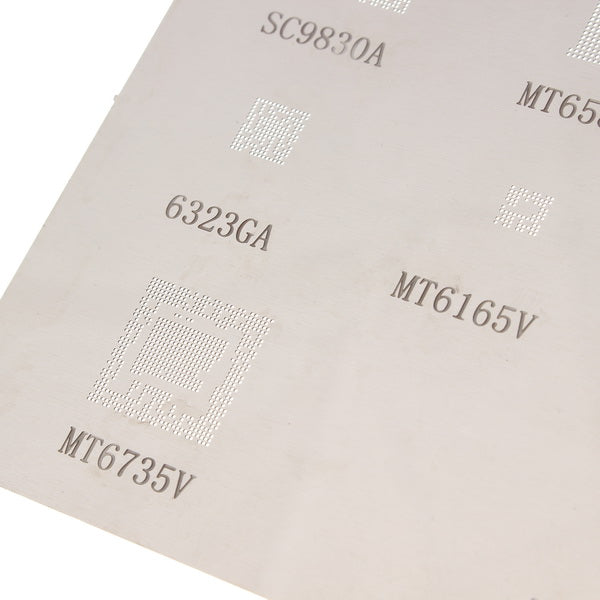 2pcs BGA Stencil Direct Heating Reballing Stencil Solder Template Stencil for MTK