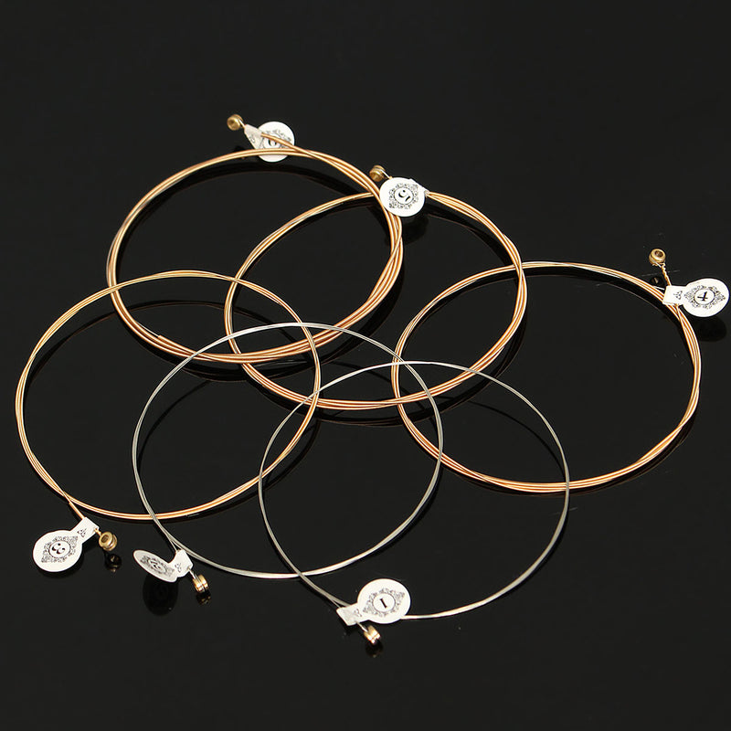 KIWI AKP12 Professional Acoustic Soft Guitar Strings 6pcs Set Coated Steel String Copper