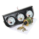 52mm Black Bezel Voltmeter Water Thermometer Oil Pressure Gauge