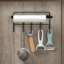 Kitchen Tissue Storage Holder Towel Rack Hook Holder Bathroom Shelf Hanging