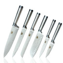XYJ Top Quality 6 Types Stainless Steel Knife Fruit Vegetable Bread Meat Knife Santoku Knife