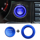 Car Start Button Carbon Engine Switch Cover Interior Moulding for Land Rover Discovery Sport 2015-2018