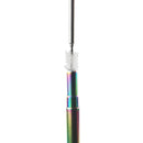 Telescopic Reusable Drinking Straw Portable 3 Fold Stainless Steel Metal with Cleaning Brush