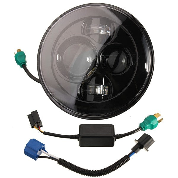7inch H4 H13 Motorcycle LED Headlights Hi-Lo High Low Beam