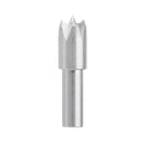 Drillpro 6mm Shank Stainless Steel Plum Blossom Thimble Drill Bit Dead Center for Mini Lathe Machine