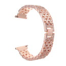 12mm Replacement Stainless Steel Diamond Wrist Watch Band Strap For Fitbit Versa
