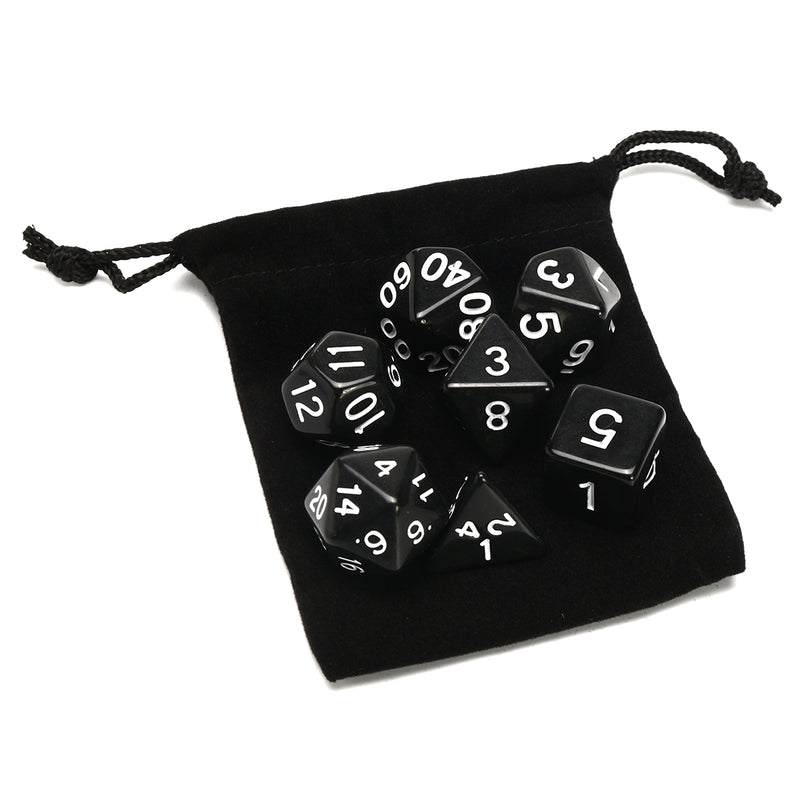 7 Set 49Pcs Polyhedral TRPG Game Dungeons And Dragons Dice DnD RPG With Bag