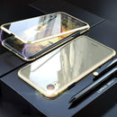 Luphie 360 Front Screen Protector & Back Glass Cover Metal Magnetic Adsorption Protective Case For iPhone XR/XS/XS Max/X/7/7 Plus/8/8 Plus