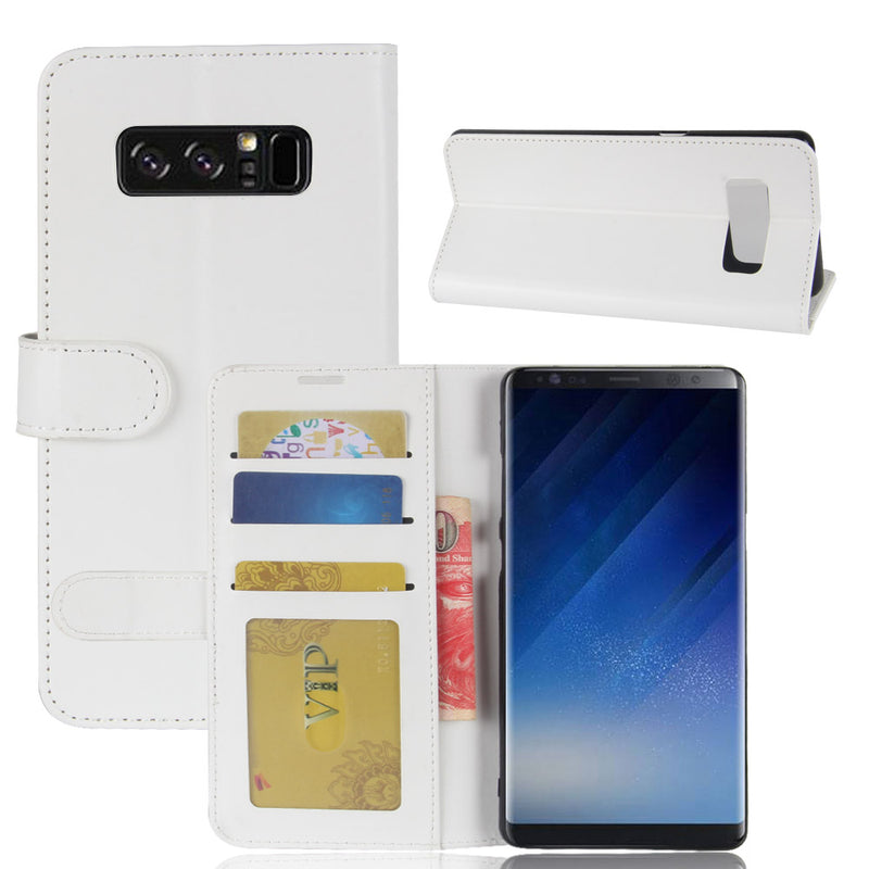 Bakeey Bracket Flip Wallet Card Slots PU Leather Case for Samsung Galaxy Note 8
