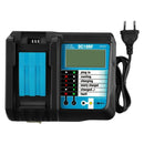 DC18RF 100-240V LCD Battery Charger USB Connection for Makita 14.4V/18V Li-ion Battery
