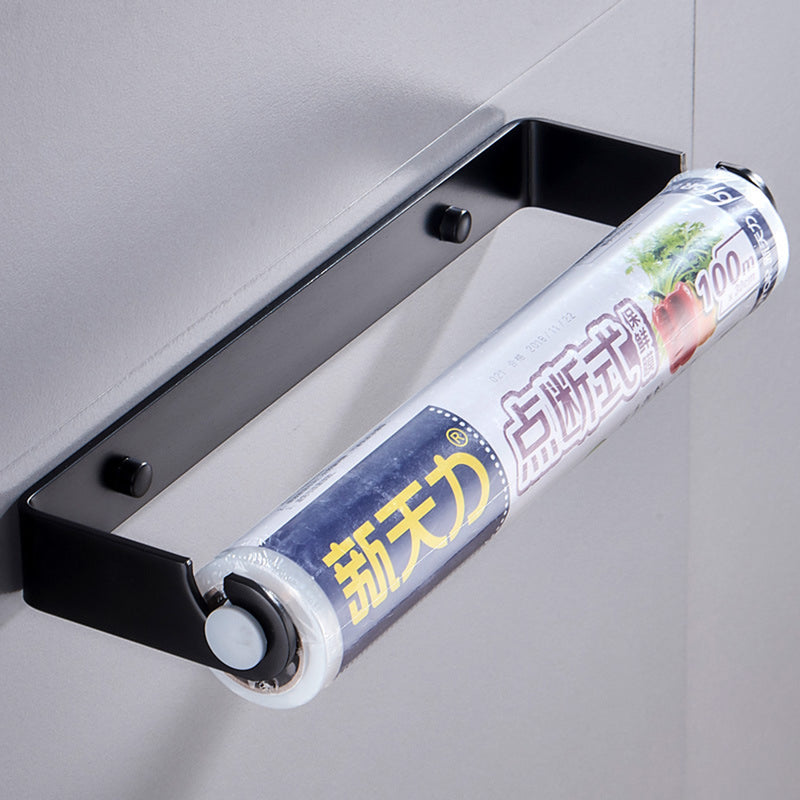 32cm Kitchen Wall-Mount Paper Towel Holder Aluminum Rack Roll Hanging Stand