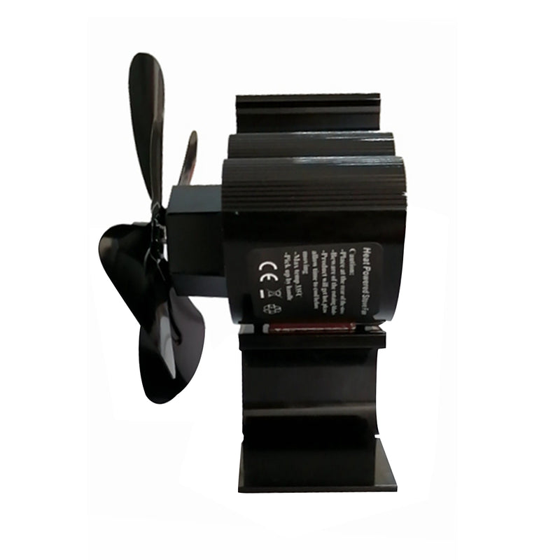 Fireplace Fan 4-Blade Heat Powered Stove Fan for Wood Log Burner Ultra Quiet Warm Air Eco-Friendly Fan