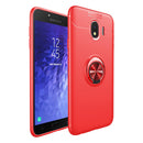 C-KU 360 Rotating Ring Grip Kicktand Protective Case For Samsung Galaxy J4 2018