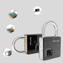 Smart Fingerprint Padlock Outdoor Travel Lock IP65 Waterproof Biometric Intelligent Fingerprint Key Anti-Theft Lock With Key
