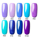 Fashion Purple Nail Gel Polish Long-Lasting Nail Gel Varnish Base Top UV Gel Colorful DIY Nail Art