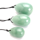 3Pcs Natural Green Aventuri Egg Kegel Exercise Comfortable Manual Massager Stone