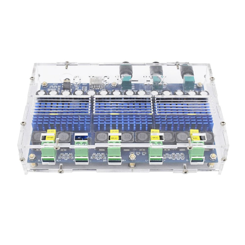 Bluetooth 5.0 TDA3116D2 Digital Amplifier Board Four-Channel Dual Bass Dual Stereo 2*50W+2*100W Audio Amplifiers with The Tuning