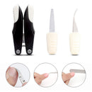 3 IN 1 Folded Ingrown Nail Clipper Nail File Nail Nail Trapper Cleaner Set Manicure Tool